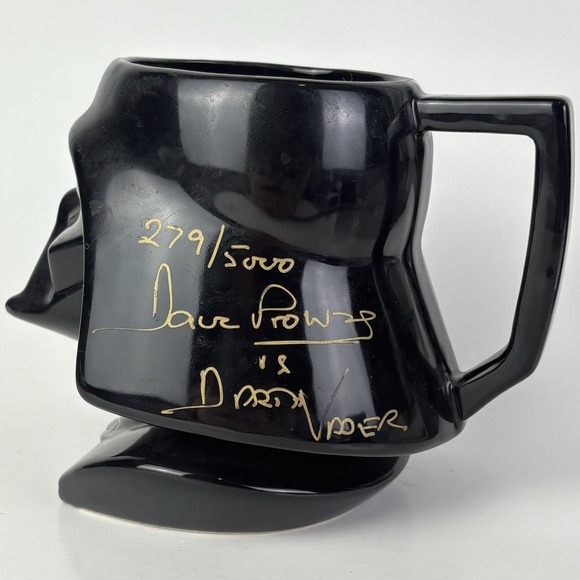 SIGNED David Prowse Autograph Darth Vader Helmet Applause Mug 279/5000 Star Wars - Picture 2 of 6
